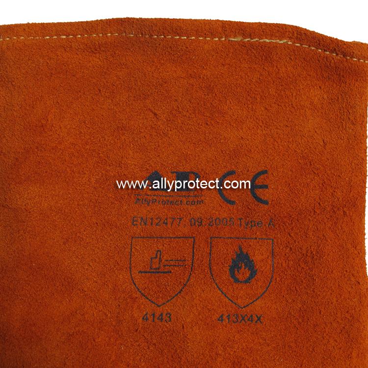 AP-0328 銹橙色直指燒焊手套